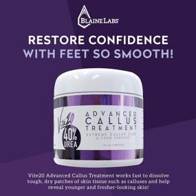 img 2 attached to 🦶 Blaine Labs: Vite20 Advanced Callus Treatment - Powerful Callus Remover for Feet - 4 oz. - Advanced Foot Care for Dry, Cracked Feet - Ideal for Foot Spa and Pedicure Kits - 40% Urea - Rapid Action