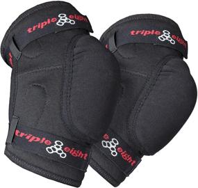 img 2 attached to 🧢 Triple Eight Stealth Hardcap Elbow Pads with Kevlar (1 Pair) - Ultimate Multi-Sport Protection