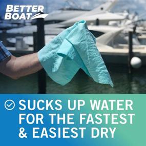 img 2 attached to 🚤 Marine-Grade Ultra Absorbent Synthetic Smooth Chamois Cloth Towel: Ideal for Boat and Car Drying, Cleaning, and Dry Supplies