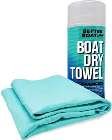 img 4 attached to 🚤 Marine-Grade Ultra Absorbent Synthetic Smooth Chamois Cloth Towel: Ideal for Boat and Car Drying, Cleaning, and Dry Supplies