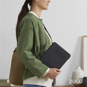 img 1 attached to 📱 ZUGU CASE for iPad 10.2 Inch 7th / 8th / 9th Gen - Protective, Thin, Magnetic Stand, Sleep/Wake Cover in Navy Blue (Model #s A2197 / A2198 / A2200 / ​A2270​ / ​A2428 / ​A2429 / A2430​)