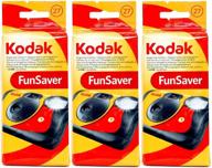 conveniently disposable: kodak camera [camera] 3pack - capture & cherish memories with ease! logo