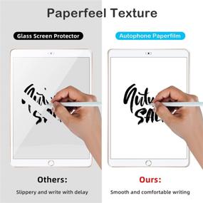 img 2 attached to 🎨 Premium Paper-like Screen Protector for iPad 10.2 inch - Compatible with iPad 7/8/9th Gen, 2019/2020/2021 Release - Perfect for Drawing, Writing, and Sketching - Anti-Glare Matte PET Film - Apple Pencil Compatible