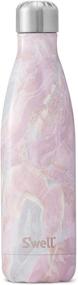 img 4 attached to 🌸 S'well Geode Rose Stainless Steel Water Bottle - Keep Drinks Cold for 36 Hours and Hot for 18 - Ideal for Travel, Hiking, and Camping - Triple-Layered Vacuum Insulation - 17 fl oz Capacity