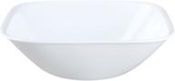 🍚 corelle white square cereal bowl - 16 oz logo