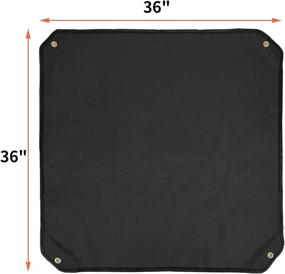 img 3 attached to ⛄ Qualward Air Conditioner Covers: Heavy Duty, Water-Resistant Outdoor AC Cover for Central Units (36 x 36 Inch, Black)