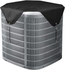 img 4 attached to ⛄ Qualward Air Conditioner Covers: Heavy Duty, Water-Resistant Outdoor AC Cover for Central Units (36 x 36 Inch, Black)