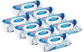 img 1 attached to 🌧️ Kleenex Wet Wipes Gentle Clean: 8 Flip-Top Packs, 24 Wipes per Pack (192 Wipes Total)