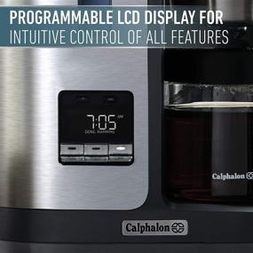 img 1 attached to ☕ Calphalon BVCLDCG1 Perfect-Brew 10-Cup Coffee Maker: Dark Stainless Steel Excellence