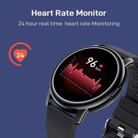 img 1 attached to 📲 Donerton Smart Watch: IP68 Waterproof Fitness Tracker with Heart Rate & Sleep Monitor for Android and iOS Phones - Pedometer, Activity Tracker for Women and Men