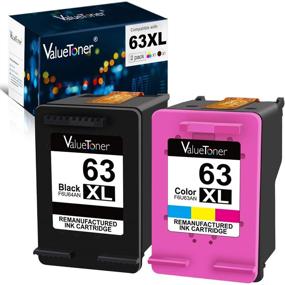 img 4 attached to Valuetoner Remanufactured HP 63XL Ink Cartridge: Compatible with Envy 4520, Officejet 5252, Deskjet 3630 - 1 Black, 1 Color