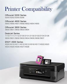 img 3 attached to Valuetoner Remanufactured HP 63XL Ink Cartridge: Compatible with Envy 4520, Officejet 5252, Deskjet 3630 - 1 Black, 1 Color