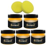 🪵 5 pack wood seasoning beewax: natural furniture polish for wood & furniture care logo