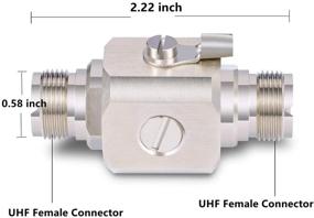 img 2 attached to УФХ Громозащитный динамический фильтр XRDS-RF PL-259 - УФХ женский-женский коаксиальный разъем для базовых антенн, идеально подходит для CB Ham и двухсторонних радиостанций.