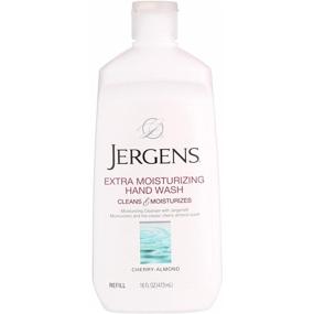 img 3 attached to Jergens Xtra Moisturizing Hand Wash Refill, Classic Cherry Almond 16 oz (Pack of 4): Nourishing Cleanser for Soft and Hydrated Hands