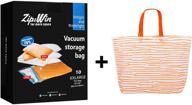 🛍️ xxlarge zip&amp;win vacuum storage bags 30&#39;&#39;x40&#39;&#39; - pack of 10 space saver bags for seasonal clothes, duvets, pillows, blankets (+ free shopping bag) логотип