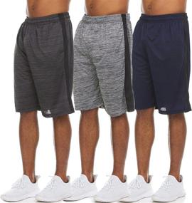 img 1 attached to XXL Men's Athletic Basketball Shorts - Men's Clothing for Workouts