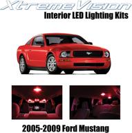 🚗 enhance your ford mustang's interior with xtremevision led kit (red) - easy installation tool included - 2005-2009 (4 pieces) logo