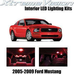 img 4 attached to 🚗 Enhance Your Ford Mustang's Interior with XtremeVision LED Kit (Red) - Easy Installation Tool Included - 2005-2009 (4 Pieces)