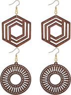 baokelan bohemian earrings geometric jewelry logo