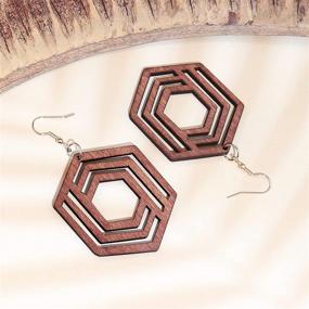 img 1 attached to BAOKELAN Bohemian Earrings Geometric Jewelry