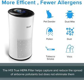 img 2 attached to 🌬️ LEVOIT LV-H133 Air Purifier Replacement Filter Set - H13 True HEPA and Activated Carbon Filters, LV-H133-RF, White