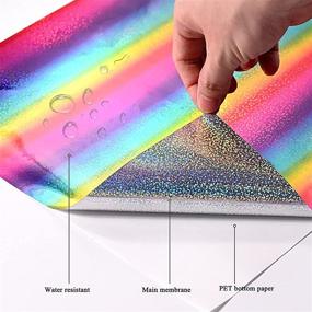 img 2 attached to FOSHIO Permanent Adhesive Assorted Holographic