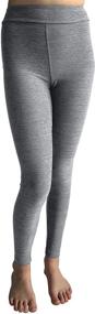 img 2 attached to 👧 Stylish and Comfortable POPINJAY Workout Leggings in Charcoal Heather for Girls