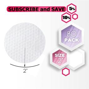 img 3 attached to 🌼 Dukal 2-Inch Cotton Rounds - Pack of 80, Face Cosmetic Cotton Pads. 100% Cotton Makeup Pads for Procedures. Disposable Facial Makeup Remover Pads. Hypoallergenic, Soft, and Durable.