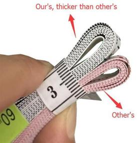 img 3 attached to BSLINO 3pcs Soft Cloth Measuring Tape 60-Inch/150cm for Weight Loss, Body Measurement, Sewing, Tailoring, and Crafts with Centimetre Scale, Includes a Gift Card