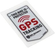 лангерсун 2 шт. наклейки на автомобиль предупреждение gps-трекера с сигнализацией защищена велосипед мотоцикл бамперы 7x4 см (в) логотип