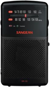 img 3 attached to Sangean SR-35 Black Pocket Analog AM/FM Radio