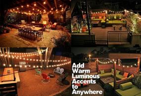 img 1 attached to 🌟 Lampat 25ft G40 Globe String Lights with Bulbs-UL Listed for Indoor/Outdoor Commercial Decor: Creative Illumination at its Finest!