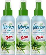 portable febreze to go fabric refresher with gain original scent (3-pack), 2.8-ounce: instantly freshen fabrics on-the-go! logo