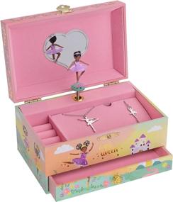 img 2 attached to 🎵 Jewelkeeper Ballerina Music Box & Little Girls Jewelry Set - Elegant Ballerina Gifts for Girls with Little Queen Design