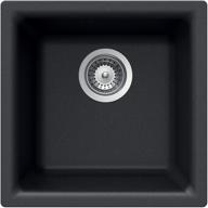 🚰 houzer e-100 midnight quartztone sink, black" (optimized) logo