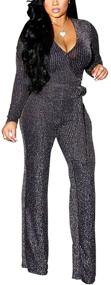 img 3 attached to Elegant Sparkly Clubwear Rompers: Stylish Women's Clothing for Jumpsuits, Rompers & Overalls