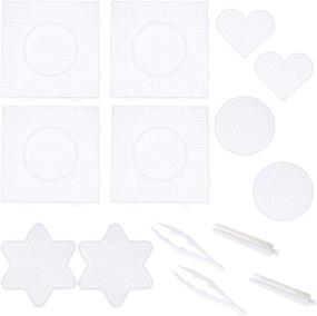 img 2 attached to HEALLILY Pegboards Plastic Template Boards Beading & Jewelry Making