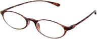 calabria reading glasses flexie tortoise logo