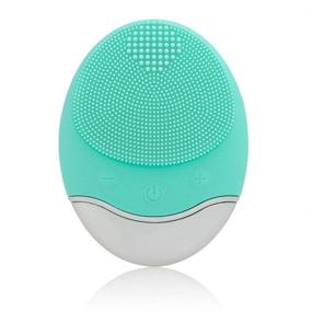 img 4 attached to 🟢 Sonic Facial Cleansing Brush: Soft Silicone Waterproof Face Cleanser - Green