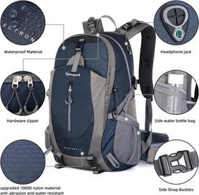 img 1 attached to 🎒 Ultimate Waterproof Lightweight Trekking Backpack - The Perfect Companion for All Adventures