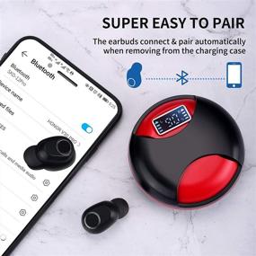 img 1 attached to Wireless Bluetooth Cancelling 2021 Earphones Sweat Proof