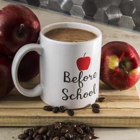 img 2 attached to 🎓 Teacher and Professor Gift Set: Coffee Mug and Stemless Wine Glass - Before School and After School - 11 oz Coffee Mug - 15 oz Wine Glass