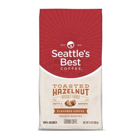 img 4 attached to ☕ Seattle's Best Coffee Toasted Hazelnut Flavored Medium Roast Ground Coffee - 12oz (1 Pack)