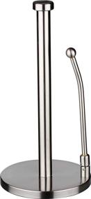 img 3 attached to 🚰 Stainless Steel Paper Towel Holder - Convenient Tear Design, Weighted Base, Adjustable Spring Arm - Ideal for Kitchen and Bathroom