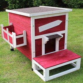 img 4 attached to 🏡 Rockever Outdoor Cat Shelter: Rainproof Outside Kitty House with Escape Door - Protecting Your Feline Friend