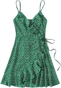 img 4 attached to Romwe Womens Sundress Spaghetti Stretchy