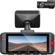 zenfox u1 4k dual channel видеорегистратор с wi-fi gps, передняя и задняя камера 4k + 1080p запись, большой экран, суперконденсатор, режим парковки, детекция движения, аварийная запись. логотип