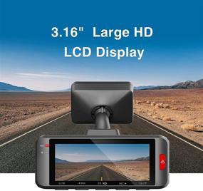 img 1 attached to Zenfox U1 4K Dual Channel видеорегистратор с Wi-Fi GPS, передняя и задняя камера 4K + 1080P запись, большой экран, суперконденсатор, режим парковки, детекция движения, аварийная запись.