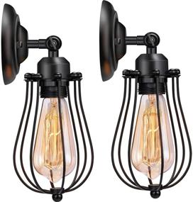 img 2 attached to ⚡ Licperron Sconces: Stylish Set of 2 Adjustable Industrial Wall Lighting for Bedroom, Garage, Porch, Dresser